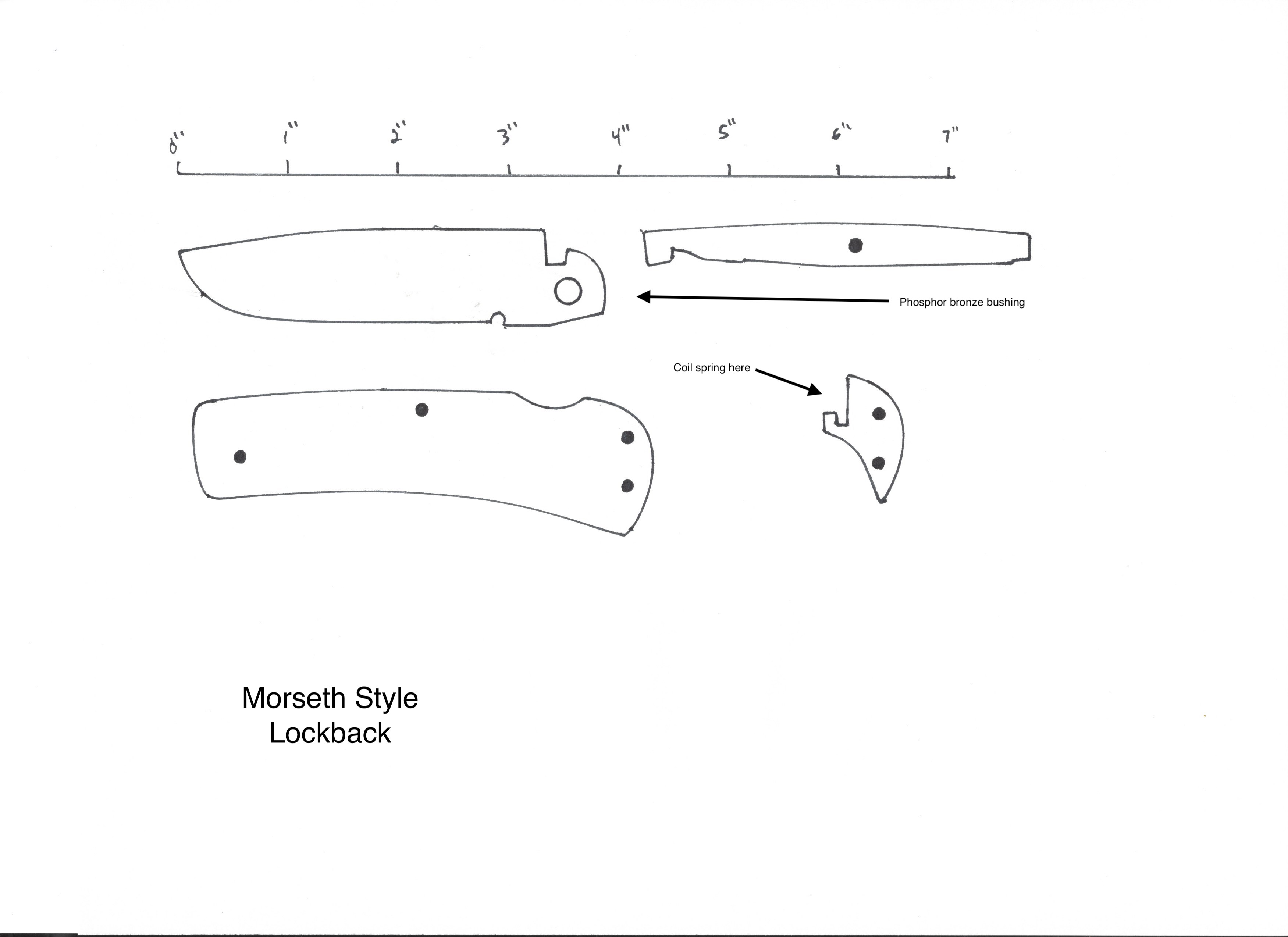 Knife Templates With Dimensions Downloadable Knife Templates I Made A