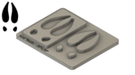 Deer Tracks - .39x.72