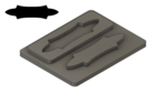 Bow Tie 2 (Rounded) - .90"x.25"