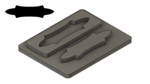 Bow Tie 2 (Small, Rounded) - .79"x.21"