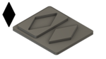 Diamond 3 - .39"x.75"