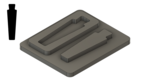 Keystone Long (Smallest, Rounded) - .18"x.65"
