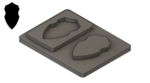 Shield 1 (Small, Rounded) - .30"x.53"