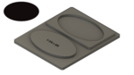 Oval (1-1/4" x 5/8")