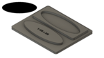 Oval (1-1/8" x 3/8")