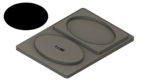 Oval (1" x 5/8")