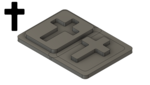 Cross 1 (Rounded) - .38"x.55"