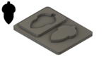 Acorn (Large, Rounded) - .33"x.56"