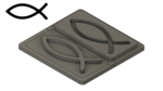 Ichthys - .93"x.38"